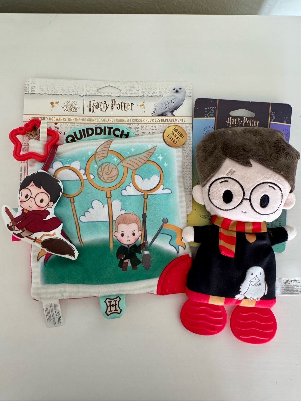 Quidditch Crinkle Square and Harry Potter Baby Teether